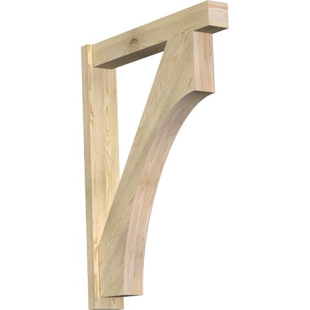 Ekena Millwork Westlake Block Rough Sawn Outlooker, Douglas Fir, 6"W x 34"D x 46"H OUT06X34X46WTL05RDF